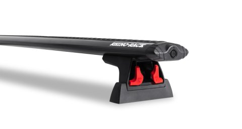 Rhino-Rack 17-21 Mercedes-Benz Sprinter 2 Door Van Heavy Duty RLT600 3 Bar Roof Rack - Black (Bundled Kit)