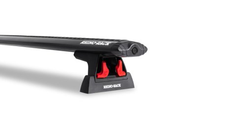 Rhino-Rack 16-20 Mercedes-Benz Metris Van Front/Middle Heavy Duty RLT600 2 Bar Roof Rack - Black (Bundled Kit)