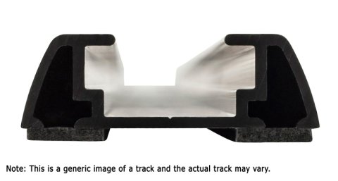 Rhino-Rack 90-95 Nissan Pathfinder 4 Door SUV Heavy Duty RLTP Track Mount 2 Bar Roof Rack - Black (2x rhrRB1250B, 2x rhrRLTP, 1x rhrRTV128)