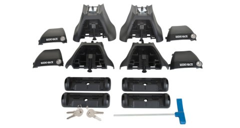 Rhino-Rack 14-19 Toyota Corolla 4 Door Sedan Vortex 2500 2 Bar Roof Rack - Black (1x rhrDK383, 1x rhrRLKVA, 2x rhrVA118B)