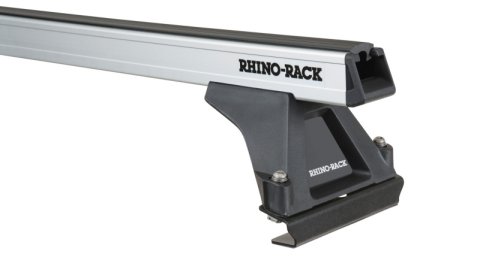 Rhino-Rack 07-09 Dodge Sprinter 2 Door Van Heavy Duty RLTF 4 Bar Roof Rack - Black (4x rhrRB1800B, 4x rhrRLTFMS)