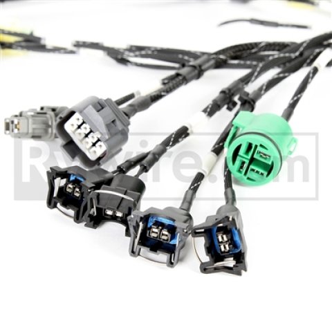 Rywire Honda B-Series OBD1 Tuck Budget Engine Harness w/Chassis Specific Adapter (1x rywRY-B1-BASE, 1x rywRY-B-SUB-EF-DX-LATE)