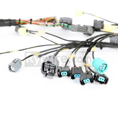 Rywire Honda B-Series Mil-Spec Engine Harness w/Chassis Specific Adapter (1x rywRY-B2-MILSPEC, 1x rywRY-B-SUB-EK-2A)