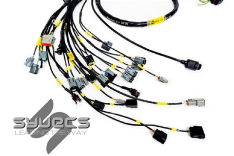 Rywire Honda K-Series (w/Syvecs S7 ECU) Engine Harness w/Chassis Specific Adapter (1x rywRY-B-SUB-EA-LATE, 1x rywRY-K2-SYVECS-S7)