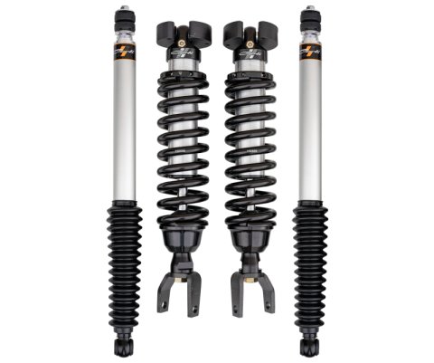 Carli Commuter System - Base - 2.5in Lift - 2019-23 Ram 1500 - 4X4 (1x cliCS-RAM15MRC-19-R, 1x cliCS-RAM15-EL-R, 1x cliAS-RAM15SPKG-CS20IFP-B)