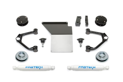Fabtech 07-14 GM C/K1500 SUV 2WD/4WD 4in Budget UCA System w/Rear Perf. Shocks (1x fabFTS21124)