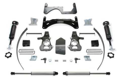 Fabtech 14-18 GM C/K1500 P/U w/oE Alm Or Stmp Stl UCA 6in Basic Sys w/Dl 2.5 & 2.25 (1x fabFTS21137, 1x fabFTS21139, 1x fabFTS21196, 2x fabFTS810562)