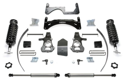 Fabtech 14-18 GM K1500 P/U w/oE Alm Or Stmp Stl UCA 6in Perf Sys w/4.0 & 2.25 (1x fabFTS21137, 1x fabFTS21139, 2x fabFTS810562, 2x fabFTS835032)