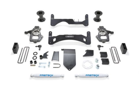 Fabtech 14-18 GM C/K1500 P/U w/oE Forg Stl UCA 6in Basic Sys G2 w/Perf Shks (1x fabFTS21170, 1x fabFTS21171, 1x fabFTS21173, 2x fabFTS7240)