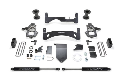 Fabtech 14-18 GM C/K1500 P/U w/oE Alm Or Stmp Stl UCA 6in Basic Sys G2 w/Stealth (1x fabFTS21170, 1x fabFTS21171, 1x fabFTS21172, 2x fabFTS6240)