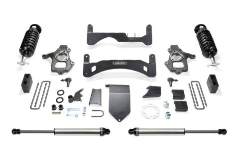 Fabtech 14-18 GM C/K1500 P/U w/oE Alm Or Stmp Stl UCA 6in Perf Sys G2 w/Dl 4.0 & 2.25 (Bundled Kit)