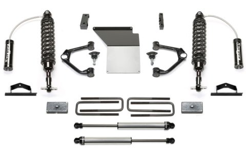 Fabtech 07-18 GM K1500 w/OE Forged UCA 3.5in UCA System w/DL 2.5 Resi Coilovers & Rear DL Shocks (1x fabFTS21217)