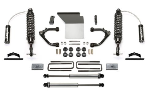 Fabtech 14-18 GM K1500 w/OE Alum. UCA 4in Uniball UCA System w/DL 2.5 Resi Coilover & Rear DL Shocks (1x fabFTS21220)