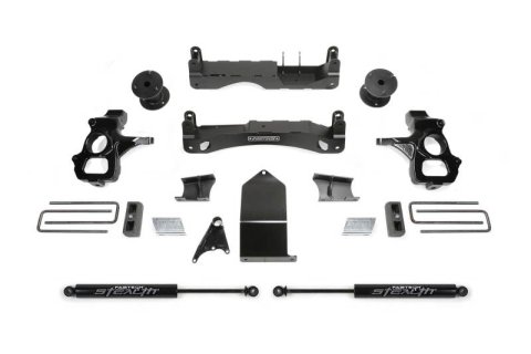 Fabtech 14-18 GM C/K1500 P/U w/oE Alm Or Stmp Stl UCA 4in Basic Sys w/Stealth (1x fabFTS21226, 1x fabFTS21227, 1x fabFTS21229, 2x fabFTS6333)