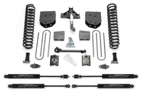 Fabtech 05-07 Ford F350 4WD 6in Basic Sys w/Stealth (1x fabFTS22024BK, 1x fabFTS22029BK, 1x fabFTS22043, 2x fabFTS6063, 2x fabFTS6188)