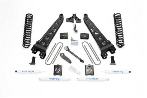 Fabtech 05-07 Ford F350 4WD 6in Rad Arm Sys w/Coils & Perf Shks (1x fabFTS22024BK, 1x fabFTS22026BK, 1x fabFTS22043, 2x fabFTS7188, 2x fabFTS7266)