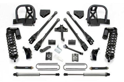 Fabtech 08-10 Ford F350 4WD 6in 4Link Sys w/Dlss 4.0 C/O & Rr Dlss (Bundled Kit)