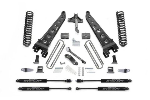 Fabtech 08-10Ford F450/550 4WD 6in Rad Arm Sys w/Coils & Stealth (1x fabFTS22024BK, 1x fabFTS22124BK, 1x fabFTS22129, 2x fabFTS6063, 2x fabFTS6188)