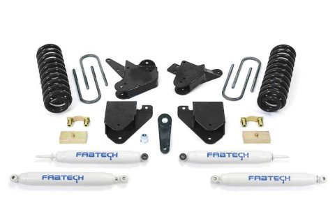 Fabtech 05-07 Ford F250 2WD V10 & Diesel 6in Basic Sys w/Perf Shks (1x fabFTS22056BK, 1x fabFTS22057, 1x fabFTS22058BK, 2x fabFTS7236, 2x fabFTS7333)