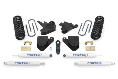 Fabtech 08-10 Ford F250 2WD V10 & Diesel 6in Basic Sys w/Perf Shks (1x fabFTS22057, 1x fabFTS22121BK, 1x fabFTS22122BK, 2x fabFTS7236, 2x fabFTS7333)