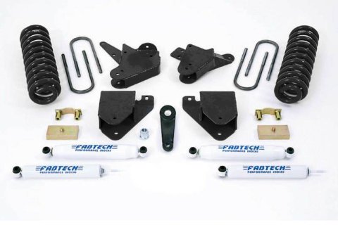 Fabtech 99-00 Ford F250/350 2WD w/Gas & 6.0L Diesel 6in Basic Sys w/Perf Shks (Bundled Kit)
