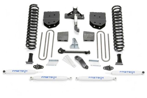 Fabtech 08-16 Ford F250 4WD 6in Basic Sys w/Perf Shks (1x fabFTS22024BK, 1x fabFTS22101, 1x fabFTS22138, 2x fabFTS7188, 2x fabFTS7266)