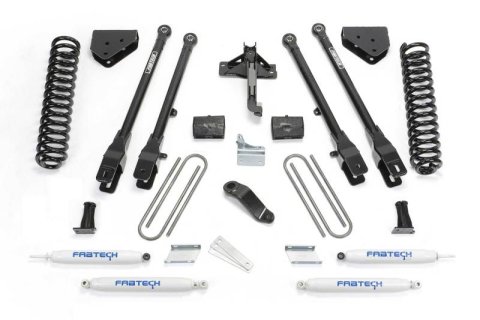 Fabtech 08-16 Ford F250 4WD 6in 4Link Sys w/Coils & Perf Shks (Bundled Kit)
