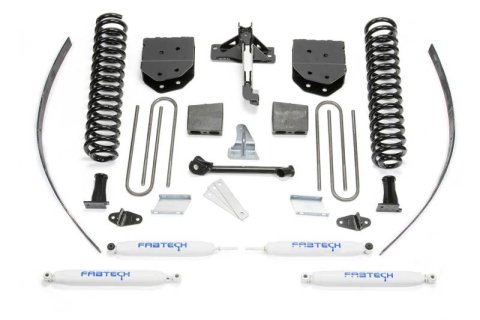 Fabtech 08-16 Ford F250 4WD w/o Factory Overload 8in Basic Sys w/Perf Shks (Bundled Kit)