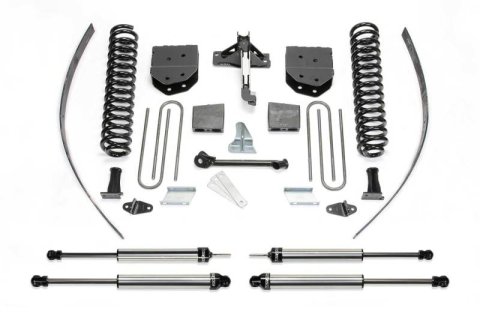 Fabtech 08-15 Ford F250 4WD w/o Factory Overload 8in Basic Sys w/Dlss Shks (Bundled Kit)