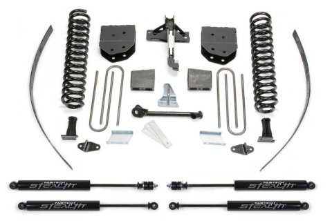 Fabtech 08-16 Ford F250 4WD w/o Factory Overload 8in Basic Sys w/Stealth (Bundled Kit)