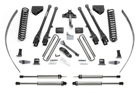 Fabtech 08-16 Ford F250 4WD w/o Factory Overload 8in 4Link Sys w/Coils & Dlss Shks (Bundled Kit)