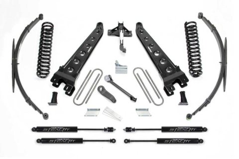 Fabtech 08-16 Ford F250/350 4WD 8in Rad Arm Sys w/Coils & Rr Lf Sprngs & Stealth (Bundled Kit)