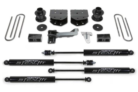 Fabtech 08-16 Ford F250/350/450 4WD 8 Lug 4in Budget Sys w/Stealth (1x fabFTS22150, 2x fabFTS6063, 2x fabFTS6236)