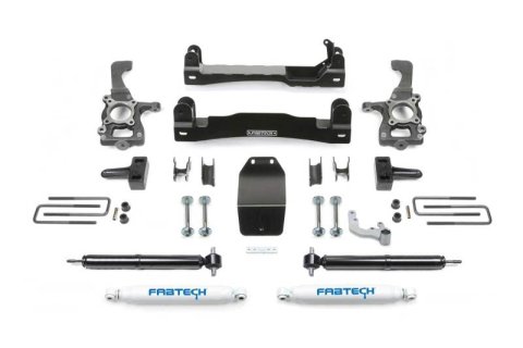Fabtech 15-20 Ford F150 4WD 4in Basic Sys w/Rr Perf Shks (1x fabFTS22176, 1x fabFTS22177, 2x fabFTS7266)