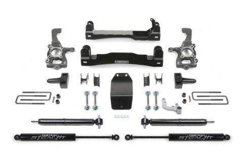 Fabtech 15-20 Ford F150 4WD 4in Basic Sys w/Rr Stealth (1x fabFTS22176, 1x fabFTS22177, 2x fabFTS6063)