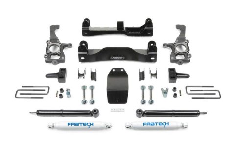 Fabtech 2014 Ford F150 4WD 4in Basic Sys w/Rr Perf Shks (1x fabFTS22155, 1x fabFTS22206, 2x fabFTS7266)