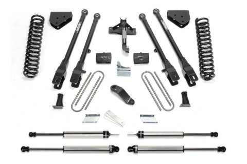Fabtech 08-15 Ford F250/F350 4WD 4in 4Link Sys w/Coils & Dlss Shks (Bundled Kit)