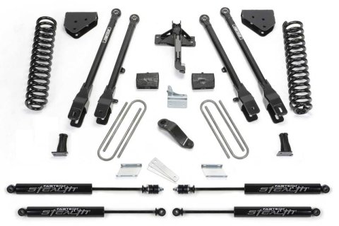 Fabtech 08-16 Ford F250/F350 4WD 4in 4Link Sys w/Coils & Stealth (Bundled Kit)