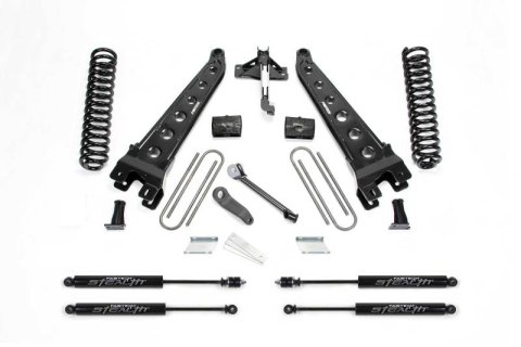 Fabtech 17-21 Ford F250/F350 4WD Diesel 4in Rad Arm Sys w/Coils & Stealth (Bundled Kit)