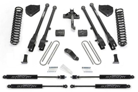 Fabtech 17-21 Ford F250/F350 4WD Diesel 4in 4Link Sys w/Coils & Stealth (Bundled Kit)