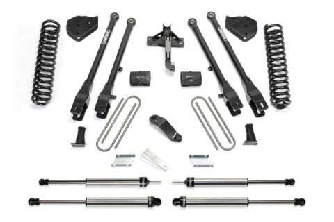 Fabtech 17-21 Ford F250/F350 4WD Gas 4in 4Link Sys w/Coils & Dlss Shks (Bundled Kit)