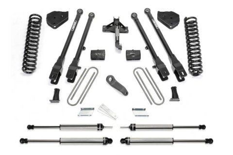 Fabtech 17-21 Ford F250/F350 4WD Gas 6in 4Link Sys w/Coils & Dlss Shks (Bundled Kit)