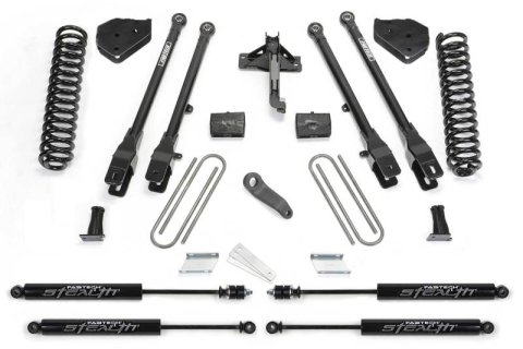 Fabtech 17-21 Ford F250/F350 4WD Gas 6in 4Link Sys w/Coils & Stealth (Bundled Kit)