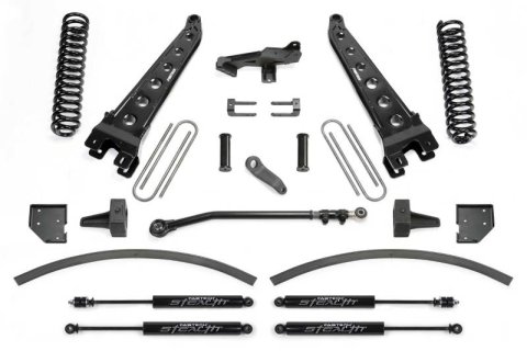 Fabtech 17-21 Ford F250/ F350 4WD Diesel 8in Rad Arm Sys w/Coils & Stealth Shks (Bundled Kit)