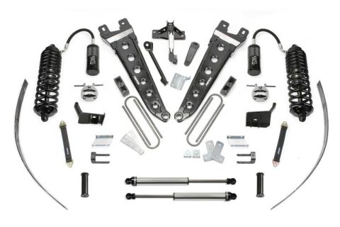Fabtech 11-16 Ford F250 4WD w/o Factory Overload 8in Rad Arm Sys w/4.0 R/R & 2.25 (Bundled Kit)
