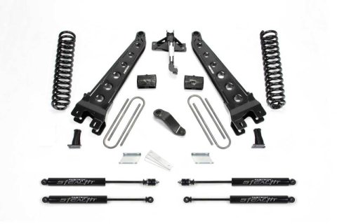 Fabtech 2017 Ford F450/F550 4WD Diesel 6in Rad Arm Sys w/Coils & Stealth (Bundled Kit)