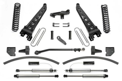 Fabtech 17-21 Ford F250/F350 4WD Diesel 8in Rad Arm Sys w/Coils & Dlss Resi Shks (Bundled Kit)