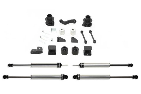 Fabtech 07-18 Jeep JK 4WD 3in Basic Sys w/Dlss Shks (1x fabFTS24080BK, 2x fabFTS810582, 2x fabFTS811092)