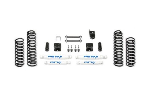 Fabtech 07-18 Jeep JK 4WD 4-Door 3in Sport System w/Perf. Shocks (1x fabFTS24097)