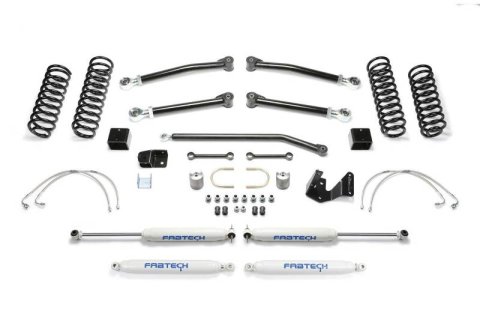 Fabtech 07-18 Jeep JK 2-Door 3in Trail Ii w/Perf Shocks (Bundled Kit)